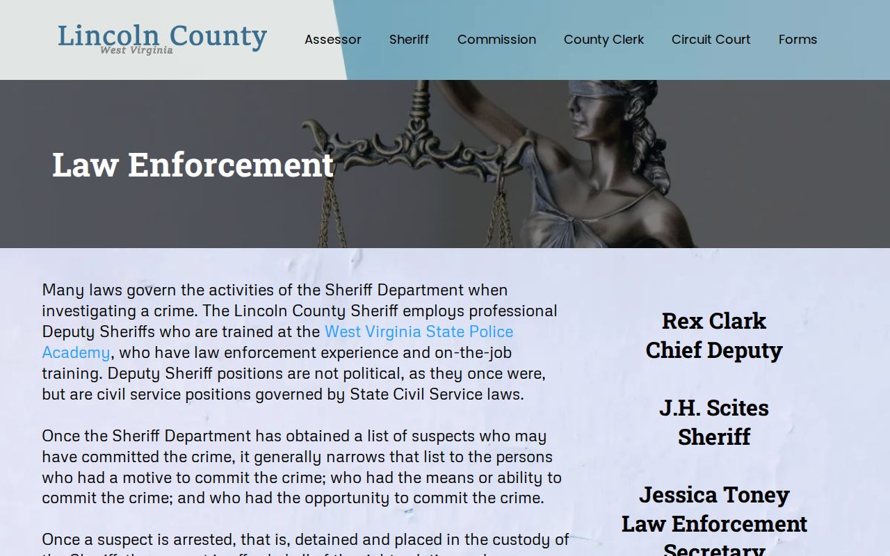 Lincoln County 24-hour release bond and court process source