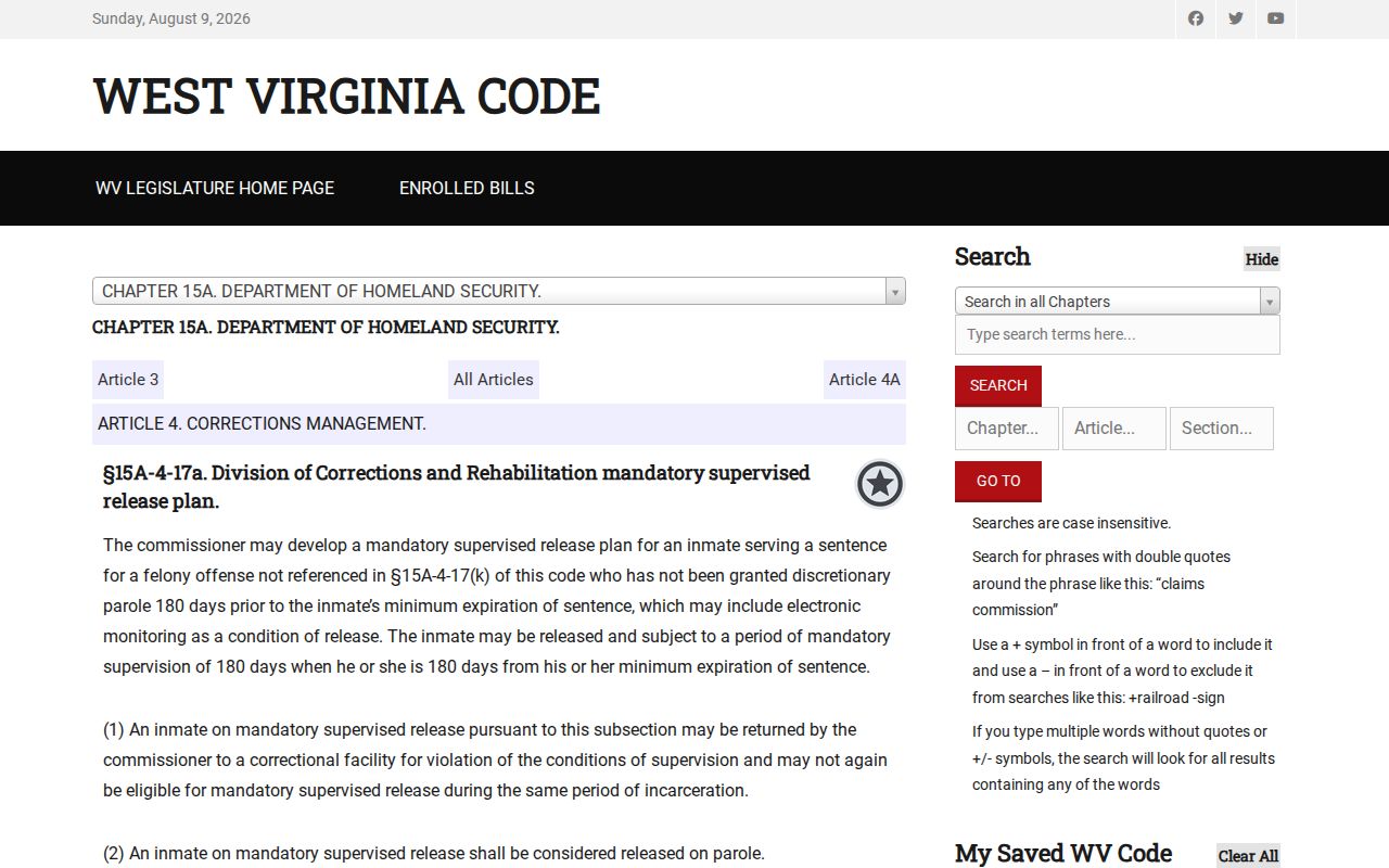 Lincoln County projected release conditional supervision statute
